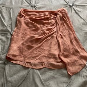 Nordstrom Rack- Peach satin mini skirt